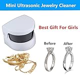 SevenAndEight Ultraschallreiniger Schmuck Ultraschallreinigungsgerät Ultrasonic Reiniger für Schmuclk Armbanduhr Brille Uns so Weiter