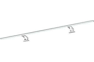 ‎KALB MATERIAL FÜR MÖBEL kalb | Spectraline LED Badezimmerleuchte 120cm IP44 Spiegelleuchte 18W feuchtraumgeeignet 230V direkt anschließbar 3-in-1 Montage für Spiegel Spiegelschrank Wandmontage (Chrom - neutralweiß)