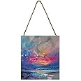 Pyramid International Scott Naismith Artwork (Quantum Skye Design) 20cm x 20cm x 3cm Woodblock with Hanging Cord - Official Merchandise ​