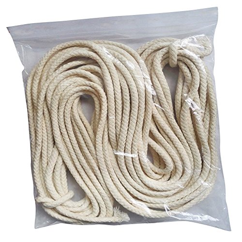 Preisvergleich Produktbild LQZ 25m Öllampendochte Lampendocht Baumwolldocht Flachdocht Litzendocht Runddocht Öllampe