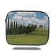 Produktbild Tablet Bag for Ipad air 2/3/4/mini 9.7 inch,Tuscan,Landscape Abandoned Farm House Vineyard on Hill Tall Trees Village Path,Green and Light Blue,3D Print