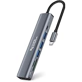 CableCreation 7-in-1 USB C Hub,Multiport Type C Dongle Docking Station | USB-C Adapter ,4K@30HZ HDMI,USB A 3.0 Port,2,2.0 Por