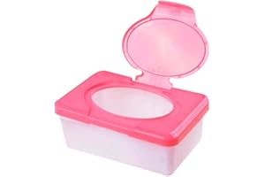 chlius Boîte À Lingettes Bébés, Lingettes en Plastique Boîte Rangement Lingettes avec Couvercle, Boîte À Mouchoirs pour Voitures, Salles Séjour, Salles Bains