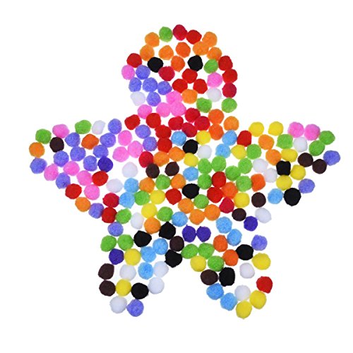 ULTNICE 1200pcs sortiert dekorativen Pom Poms Handwerk 10 cm Mini-Pompon Pom Poms Dekorationen Mischfarbe - 6