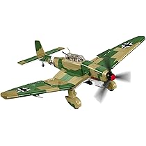 COBI 5748 - Junkers JU 87 B-2 Avion WWII - Kit Construction 525 Pièces - Échelle 1:32 Avec Figurines