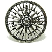 Sterling silber Ring 925 Kompass Empress Größe 46 - 69