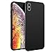 Produktbild Conie Basic Backcover kompatibel mit iPhone XS Max, Schwarze Silikon Schutzhülle sturzsichere Hülle aus TPU Anti Fingerprint Rückschale