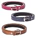 SPAIROW LADIES CASUAL BELT COMBO- LBC 02 (PICK,BLUE,TAN) RS.249.00