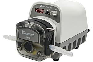 K KAMOER Kamoer DIP1500 pompe péristaltique 24 V 1500 ml/min haut débit intelligent vitesse variable 0,1-400 tr/min pompe doseuse de liquide 3 rotors écran LED RS485 7,9 mm x 11,1 mm (IDxOD)