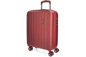 MOVOM Wood, Maleta de Cabina, Equipaje, Interior con Dos Compartimentos, Fabricada en ABS Material Resistente y Ligero, 4 Ruedas giratoriasCierre de combinación Lateral, De Joumma Bags