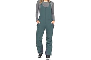 RTGSE Damen Ski Schneehose Overalls Lässiger Baggy Ärmelloser Overall Lange Sonw Latzhose Essential Insulated Latzhose