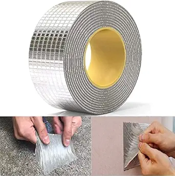 CVD Self Adhesive Water Proof Tape for Pipe Leakage Repair Roof Solution Aluminium Foil Double Sided Flex & Duct Dispenser Tape for Surface Crack