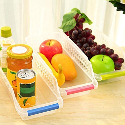 Kicode Kühlschrank Space Saver Organizer Kunststoff Gefrierschrank Regal Home Küche Kühlschrank Storage Rack Regal Schublade Korb Haushalt Werkzeuge