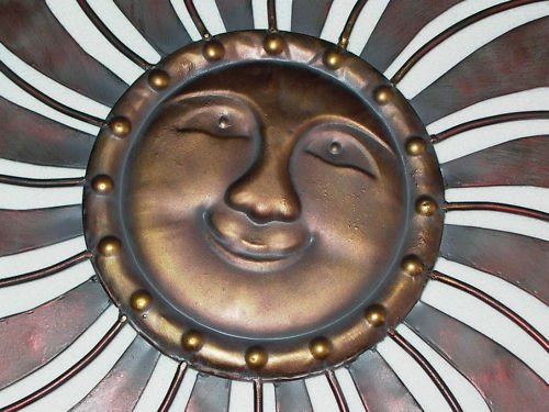 Wandhänger Wandschmuck Sonne aus Metall 96 cm - 2