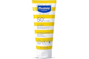 Mustela - Solskyddsmedel med mycket hög skyddsfaktor SPF 50, för ansikte och kropp för spädbarn och barn, 100 ml