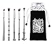 niceEshop(TM) 6-pack Harry Potty Magic Wand Makeup Brush Set Premium Mackeup Brushes Cosmetics Foundation Blending Blush Eyeliner Face Powder Brush