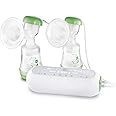 MAM Double Electric Breast Pump, Multi-Setting Electric Breast Pump for On the Go, Double Breast Pump Equipped with Anti-Colic Bottle and Milk Containers