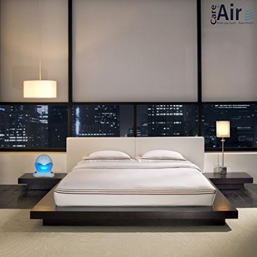 Careforair Regenbogen Breezer mit 100mL Thai Lotus Essenz – White Electric Luftreiniger Revitaliser Luftbefeuchter Air Freshener Diffusor – Staub Bad Geruch Tabakdämpfe Allergene Asthma – Farbwechsel LED-Licht mit Ein Aus Schalter – Hochwertige Motor - 4