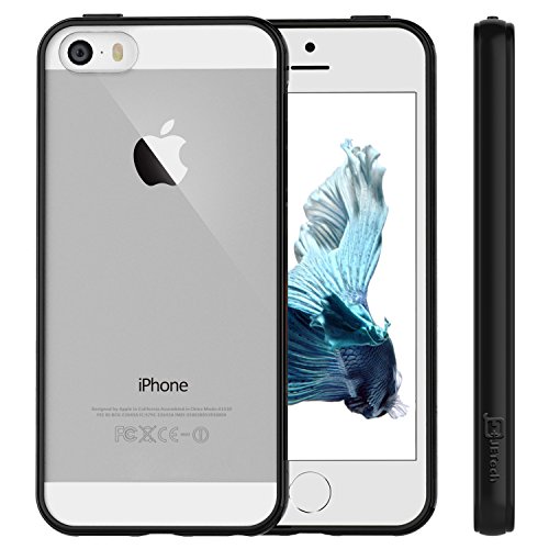JETechÂ® Luxury iPhone 5 Case Cover Ultra Fit Bumper for Apple iPhone 5 5S (Bumper-Black)