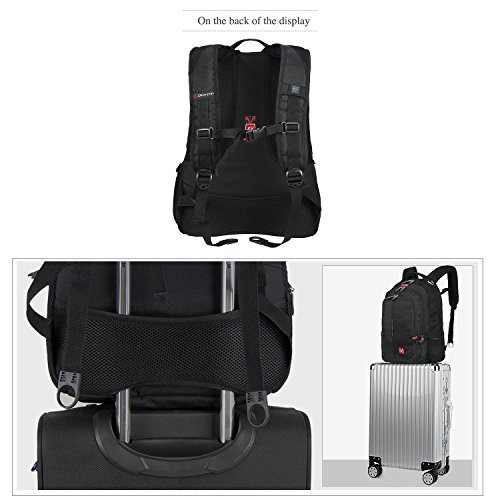 Soarpop SA007 Notebook Laptop Rucksack 15 Zoll Business Rucksack schwarz gepolsterte Hülle für Laptop - 7
