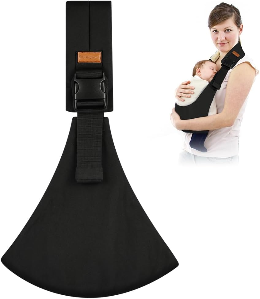 AOOWU Baby Carrier, Baby Sling Carrier, Toddler Carrier, Baby Wrap Carrier with Adjustable Shoulder Straps, Child Sling Baby Side with Shoulder Strap, Baby Sling for Newborns to Toddlers