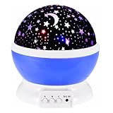 Sternen-Nachtlicht Projektionslampe Beleuchtung Nachtlicht Sternenhimmel Projektor 360 Grad Romantische Nacht Lampe Tischlampe mit USB für Schlafzimmer, Kinder Zimmer, Weihnachten, Hochzeit, Geburtstag, Party - 3