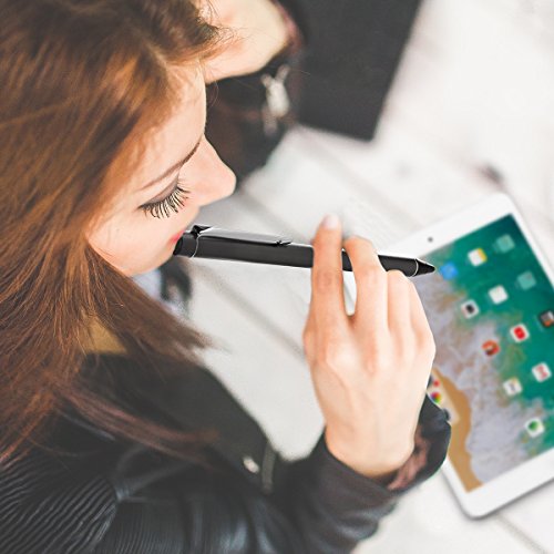 Poweradd elektronischer aktiver Stylus Stift, prÃ¤ziser aufladbarer Eingabestift kapazitiv mit dÃ¼nner Spitze, tolles GefÃ¼hl beim Spielen, Zeichnen und Schreiben auf Touchscreen Apple iPhone, iPad, iPad Mini, iPad Air 2, Handys, Smartphones Tablets, Grau