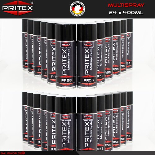 Multispray 24 Dosen 400ml Kontaktspray Schmieröl Schmierstoff Rostlöser Sprühfett PRITEX