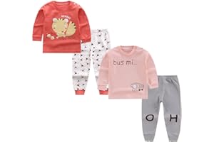 XM-Amigo Kids Base Layer 3 Thermal Set - Top & Bottoms,Baby Girls/Girls Thermal Underwear Heating Long Underwear and Long Johns,Long Underwear Pants Thermal pajamas