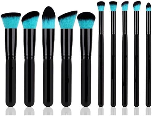 CDC®10 Pcs Professional Soft Make up Brush Set Woman's Toiletry Kit Fundation Eyeshadow Brushes Lip Powder Eyebrow Brush With Makeup Bag