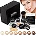 LIGHT SKIN Luxury Mineral Makeup Boxed Starter Gift Set Kit : Bare Skin Minerals by NCinc. + Kabuki Brush. Minerals Makeup Starter Kit