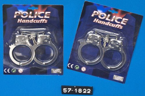 Preisvergleich Produktbild Handschellen Metall auf Karte