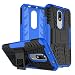 Kaira Tough Hybrid Armor Back Cover Case with Kickstand Back Case Cover For Motorola Moto M (Blue) RS.249.00