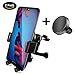 Produktbild CLM-Tech KFZ Handyhalterung 2er Set, 360° Einstellbar Auto Smartphone-Halter universal [Zum Befestigen an der Lüftung] [Magnet für Handy und Handyhülle] [Farbe: schwarz] 2X Halterung für Handys