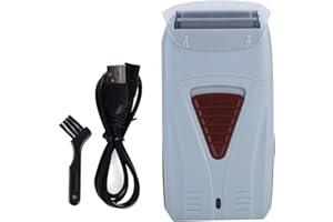 VBESTLIFE Rasoio elettrico ricaricabile Rasoio a doppia testa Rasoio a doppia testa Rasoio alternativo con cavo di ricarica USB