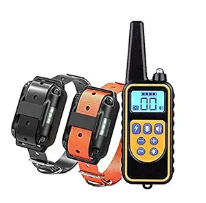 Dog Collar Waterproof Rechargeable Electric Dog Training Collar with Remote Controller Electric Pet Dog Training Collar