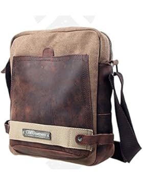 YAAGLE Freizeit Herren Taschen Retrotasche Canvas Segeltuch Schultertasche Umhängetasche Gepäck Reisetasche