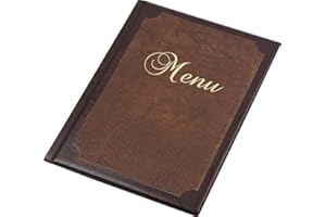 DWA Menükarte in A4 Größe 12 Blätter im RESTAURANT PUB HOTEL Anzeige CATTERING Tischplatte