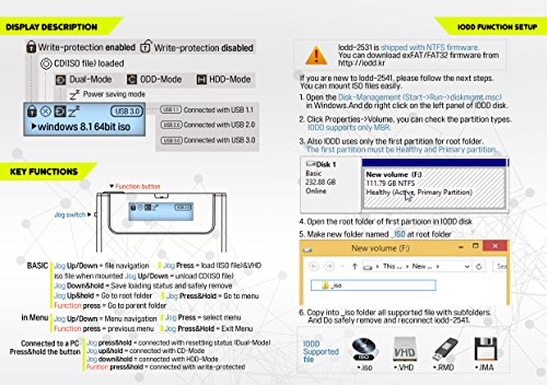 IODD 2531 USB 3.0 External Festplattengehäuse [Virtuelle DVD Blu-ray ROM / VHD / Booting / SSD / HDD / 2.5] - 6