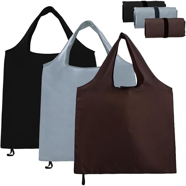 6 Faltbare Einkaufstüten, 24x18 Zoll – Wiederverwendbar, Robust, Bis 50 Kg Belastbar, Waschbar, In Flamingo Farbmischung