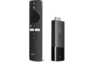 Xiaomi TV Stick 4K, Mi Streaming Android TV Stick,Android T V 11 Streaming Device,Built-in Chromecast,IR Bluetooth Remote,Google Vocal Assistant, Compatible with Dolby Atmos and Dolby Vision, Black