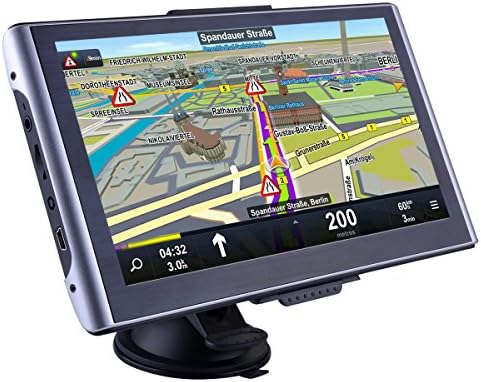 Navigation System 7-Inch LCD Touch Screen Truck Vans and Car GPS with Bluetooth,UK and Europe Map Updates