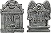 Produktbild Halloween Phantasie Gruselig Party Dekorativ Grabsteine klein 2 gemischtes Design