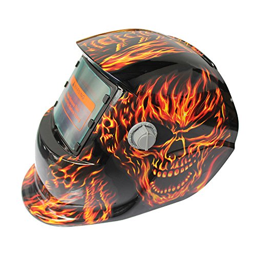 Preisvergleich Produktbild Rosepoem Solar Auto Dimmen Maske Schweißmaske Schweißer Helme, Maske Auto Verdunkelung Schutzmaske für Schweißer - Big Eye