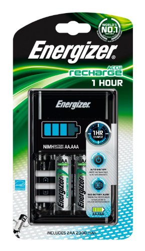 spécification Energizer - 635023 - Chargeur 1 H + 2 HR6 2300 mAh + Adaptateur