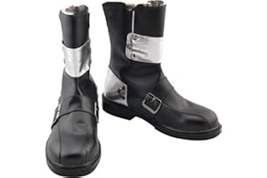GSFDHDJS Cosplay Stiefel Schuhe for Sword Art Online Kirito Kirigaya Kazuto Black