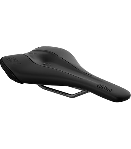 SQlab Unisex – Erwachsene 610 M-D Active Trekking MTB Tour & Travel Fahrradsattel, Schwarz, 14 cm Sport & Freizeit
