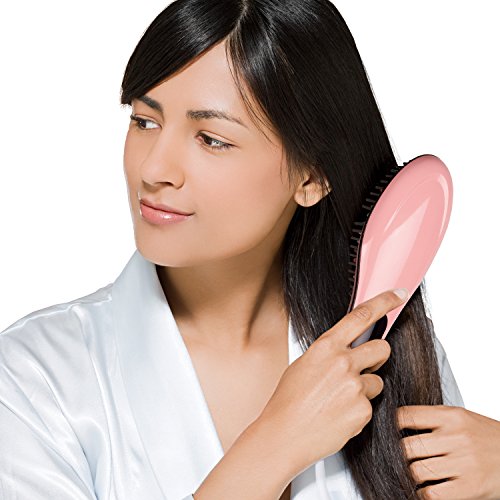 Kealive Glätteisen Bürste elektrische Haarbürste Temperatursteuerung mit LCD Anion Haarpflege , Antistatische , Keramik Heizung , Verbrennungsschutz, keine Haarschäden Straight Hair Comb ( Pink ) - 5