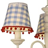 lounge-zone Lüster Kronleuchter Kinder-Kronleuchter Kinderzimmer-Kronleuchter Kinder-Lüster Kinderzimmer-Lüster Pendelleuchte Pendellampe Hängeleuchte Hängelampe Kinder Kinderlampe Kinderzimmer Kinderzimmerlampe THUNBY 3 Lampenschirme Vichy Karo 11982 - 2