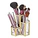 Produktbild Hamosky Kosmetik Organizer aus Acryl, Make Up Aufbewahrung, Kunststoff Becher für Schminke und Makeup, 3 Fächer,Goldseite